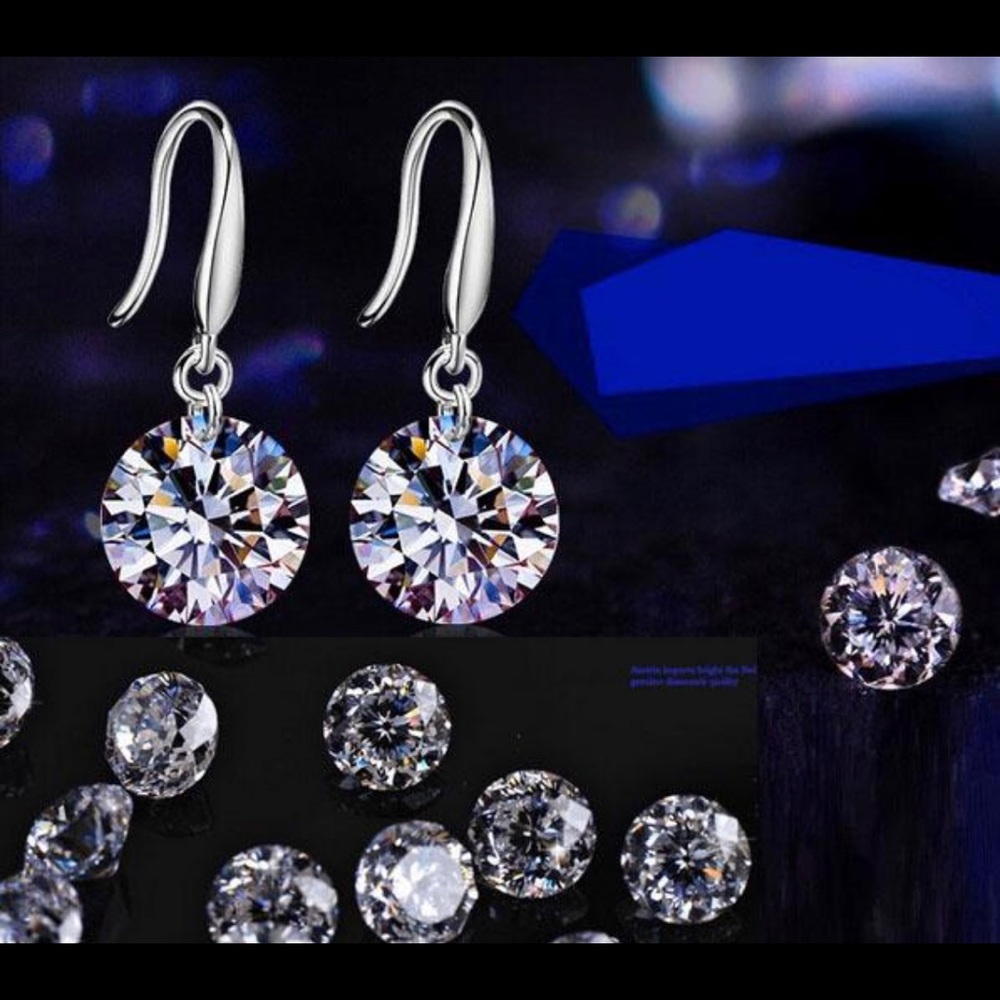 Swarovski Drill Crystal Earrings - Picture 2 of 8